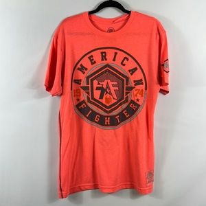 American Fighter Mens Graphic Short Sleeve T Shirt Size L